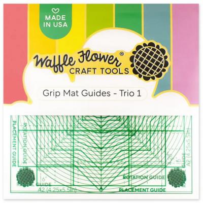 Waffle Flower - Grip Mat Guides Trio 1 6 x 6 Inch